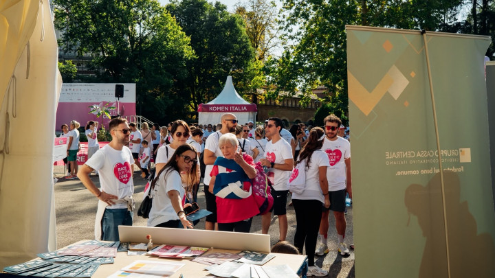 Incontro con i visitatori allo stand